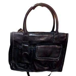 Fossil vintage black soft leather bag
